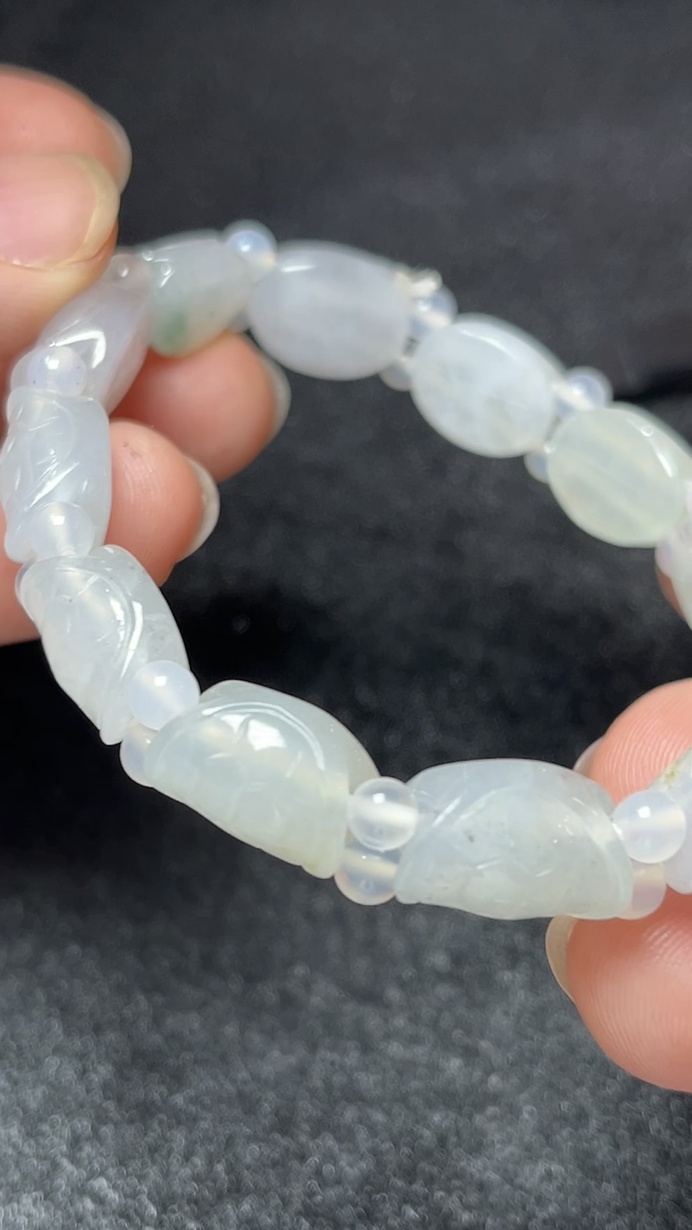 雕刻龜殼紋翡翠手串|守護寓意 A 貨翡翠首選 #編號457 10 雕刻龜殼紋翡翠手串|守護寓意 A 貨翡翠首選 #編號457 - Image 10