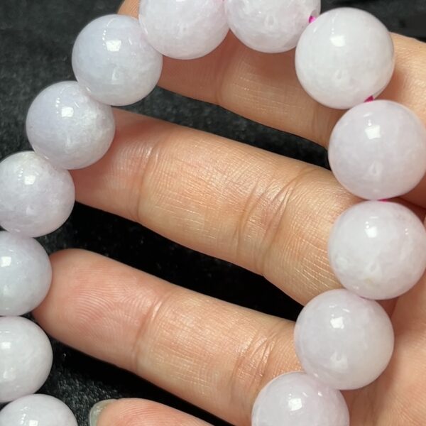 紫羅蘭翡翠圓珠手串｜男女皆宜的 A 貨翡翠雅飾 天然玉器推薦 編號 #458