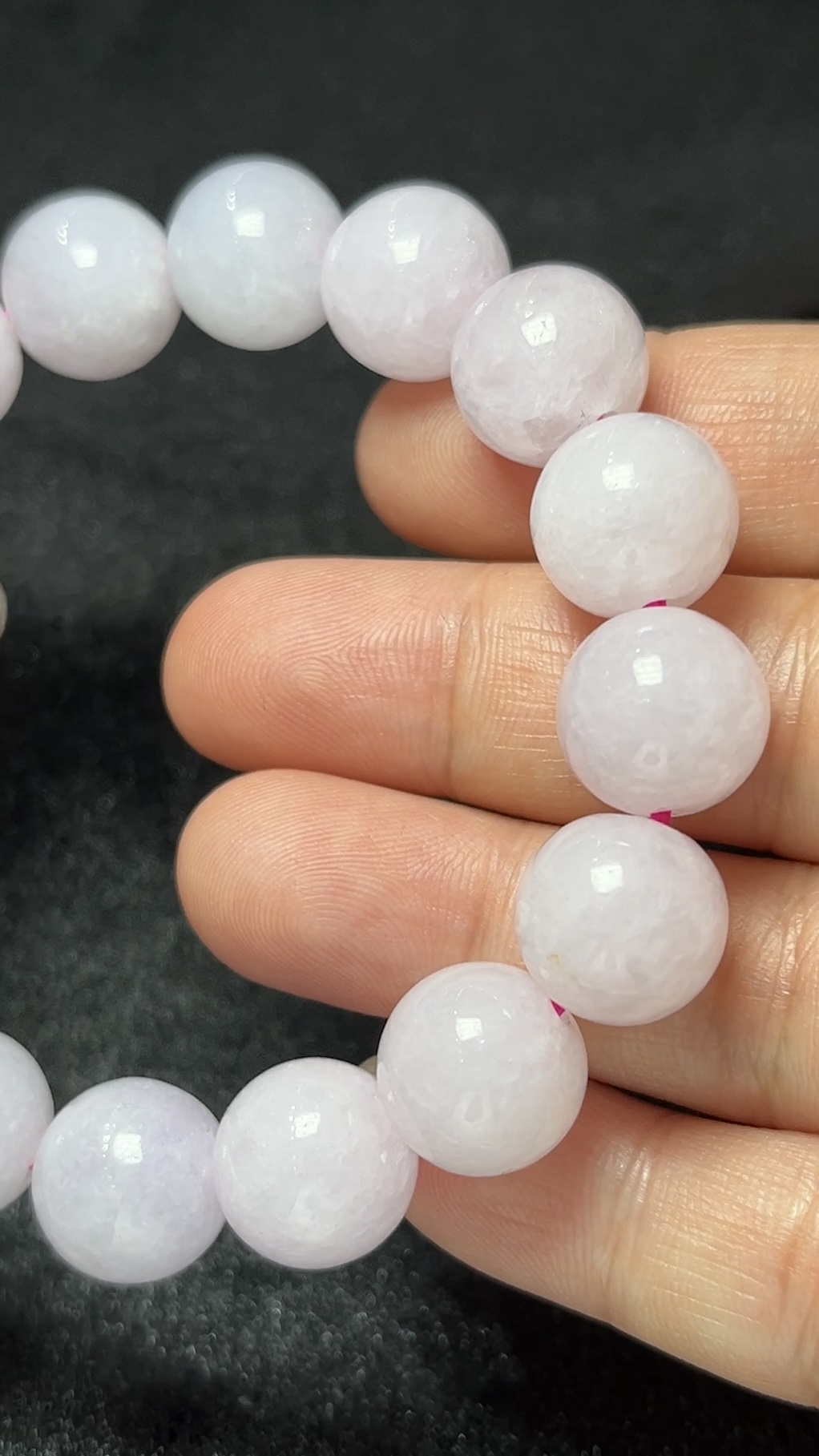 紫羅蘭翡翠圓珠手串|男女皆宜的 A 貨翡翠雅飾 天然玉器推薦 編號 #458 6 紫羅蘭翡翠圓珠手串|男女皆宜的 A 貨翡翠雅飾 天然玉器推薦 編號 #458 - Image 6