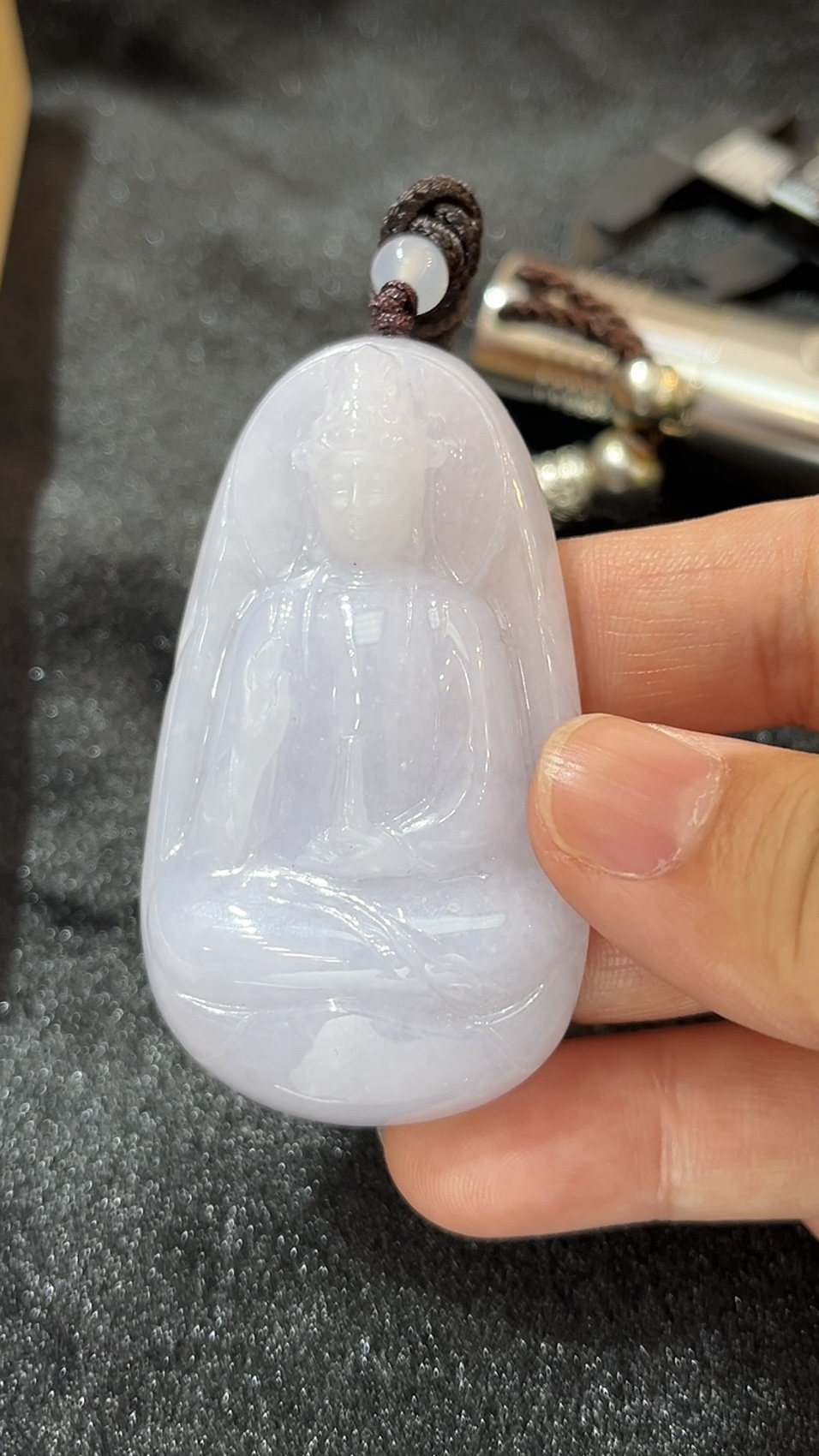 淺紫色翡翠觀音吊墜|大件厚身玉器推薦|天然 A 貨紫羅蘭翡翠吉祥守護 編號 #467 2 淺紫色翡翠觀音吊墜|大件厚身玉器推薦|天然 A 貨紫羅蘭翡翠吉祥守護 編號 #467 - Image 2