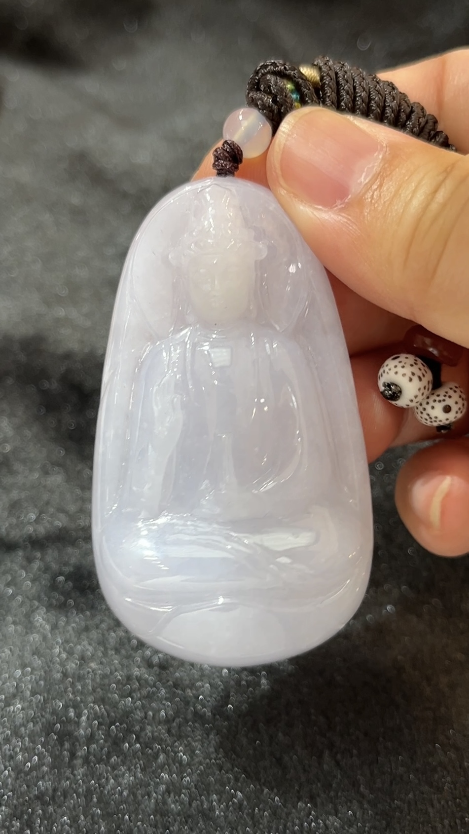 淺紫色翡翠觀音吊墜|大件厚身玉器推薦|天然 A 貨紫羅蘭翡翠吉祥守護 編號 #467 8 淺紫色翡翠觀音吊墜|大件厚身玉器推薦|天然 A 貨紫羅蘭翡翠吉祥守護 編號 #467 - Image 8