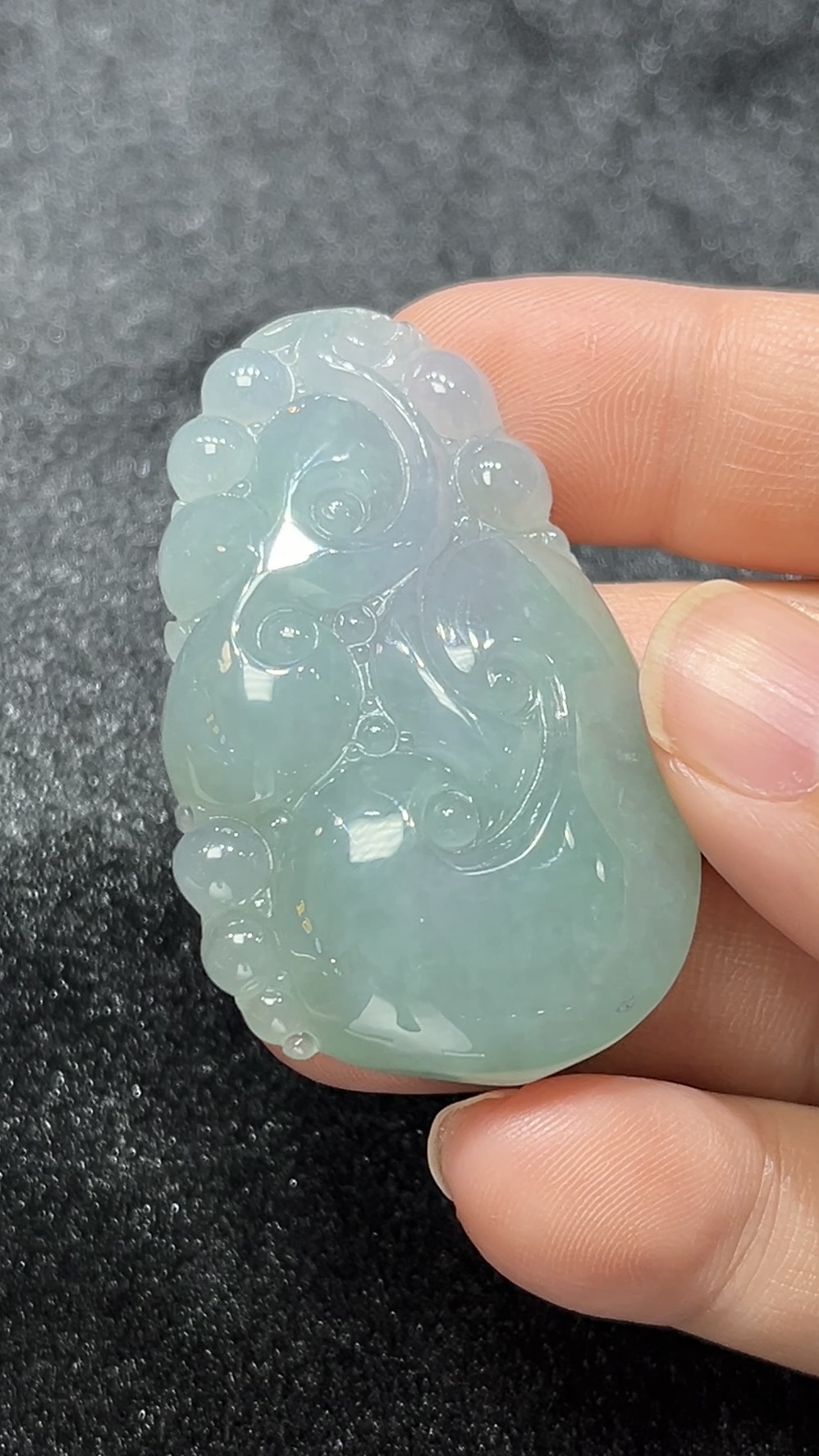 老種淺綠翡翠如意吊墜|線條優美|天然A貨玉器|商品編號#287 2 老種淺綠翡翠如意吊墜|線條優美|天然A貨玉器|商品編號#287 - Image 2