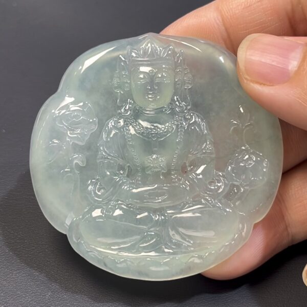 - 翡翠度母｜天然高品質玉器・觀音眼淚化身・靈性守護佛像 #502