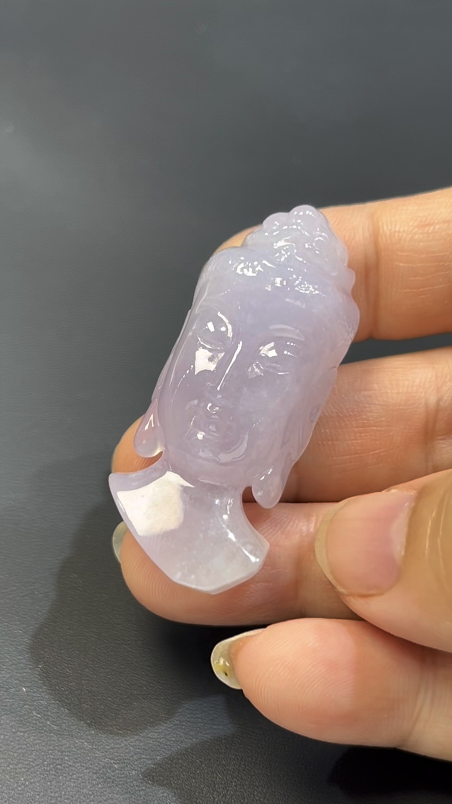 翡翠佛陀 #506|紫羅蘭翡翠 × 佛陀頭部雕刻 × 靈性與藝術兼備玉器精品 2 翡翠佛陀 #506|紫羅蘭翡翠 × 佛陀頭部雕刻 × 靈性與藝術兼備玉器精品 - Image 2