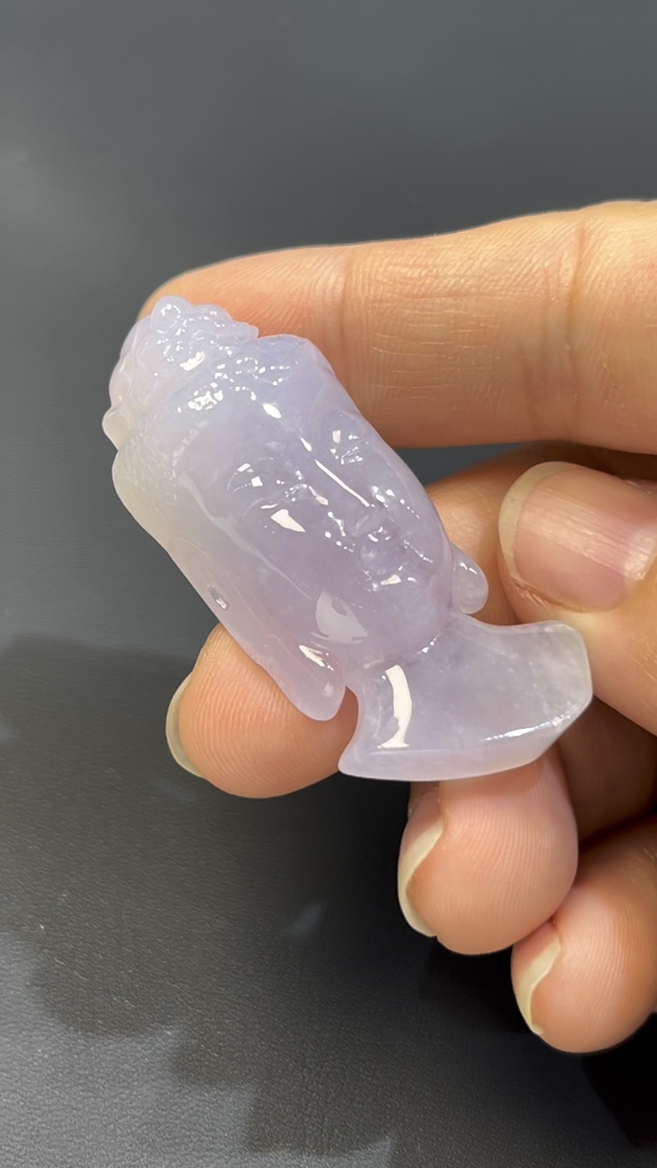 翡翠佛陀 #506|紫羅蘭翡翠 × 佛陀頭部雕刻 × 靈性與藝術兼備玉器精品 4 翡翠佛陀 #506|紫羅蘭翡翠 × 佛陀頭部雕刻 × 靈性與藝術兼備玉器精品 - Image 4