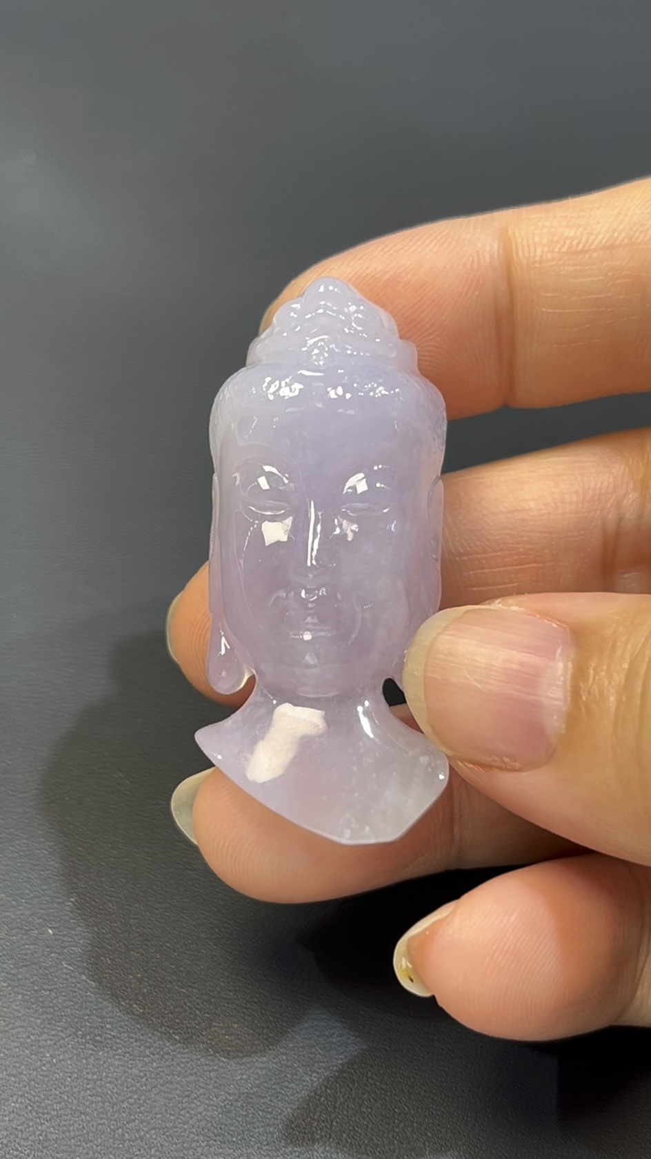 翡翠佛陀 #506|紫羅蘭翡翠 × 佛陀頭部雕刻 × 靈性與藝術兼備玉器精品 6 翡翠佛陀 #506|紫羅蘭翡翠 × 佛陀頭部雕刻 × 靈性與藝術兼備玉器精品 - Image 6