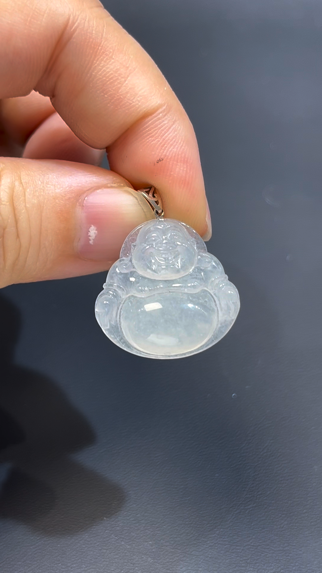 翡翠佛公 #507|白冰翡翠 × 小巧精美 × 18K白金扣設計玉器精品推薦 1 翡翠佛公 #507|白冰翡翠 × 小巧精美 × 18K白金扣設計玉器精品推薦