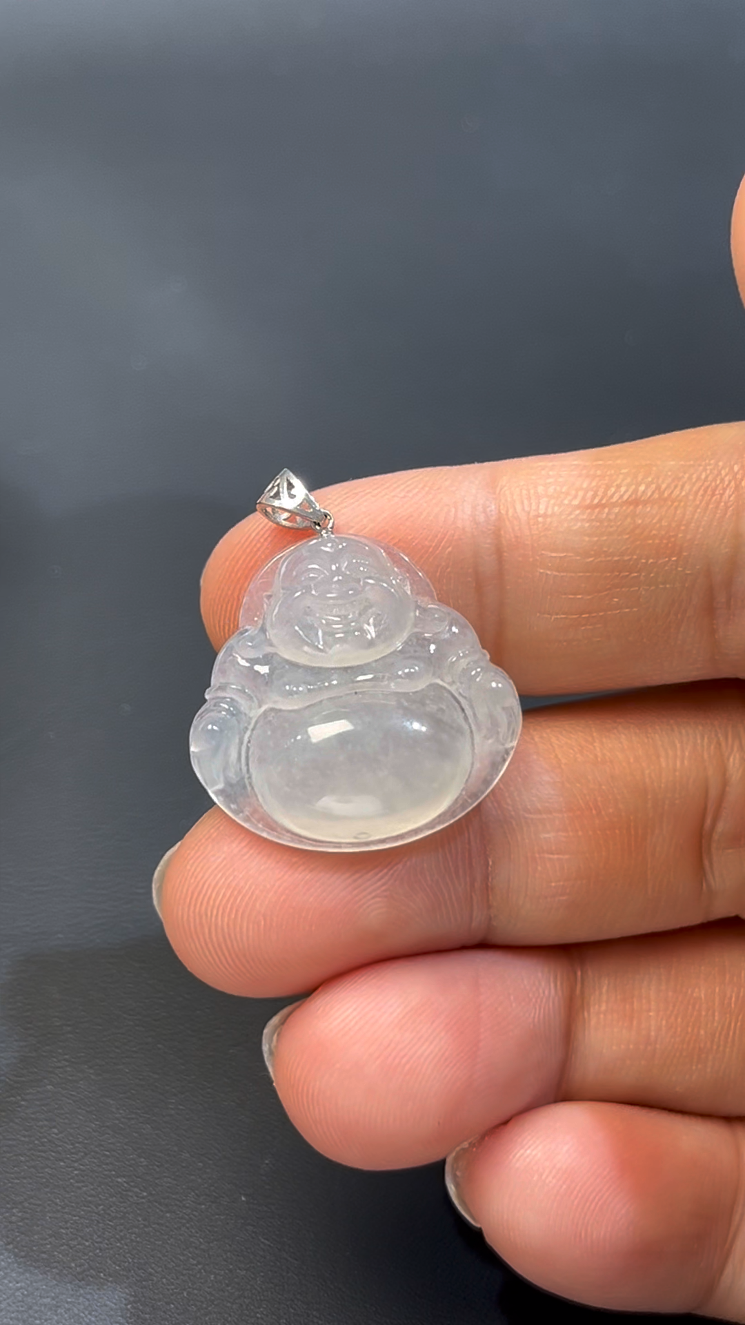 翡翠佛公 #507|白冰翡翠 × 小巧精美 × 18K白金扣設計玉器精品推薦 2 翡翠佛公 #507|白冰翡翠 × 小巧精美 × 18K白金扣設計玉器精品推薦