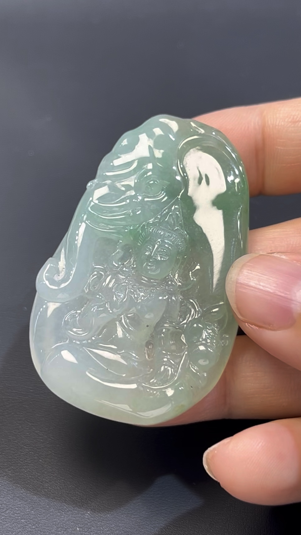 翡翠普賢菩薩 #509|天然翡翠 × 六牙白象 × 智慧與行願的玉器佛像推薦 2 翡翠普賢菩薩 #509|天然翡翠 × 六牙白象 × 智慧與行願的玉器佛像推薦 - Image 2