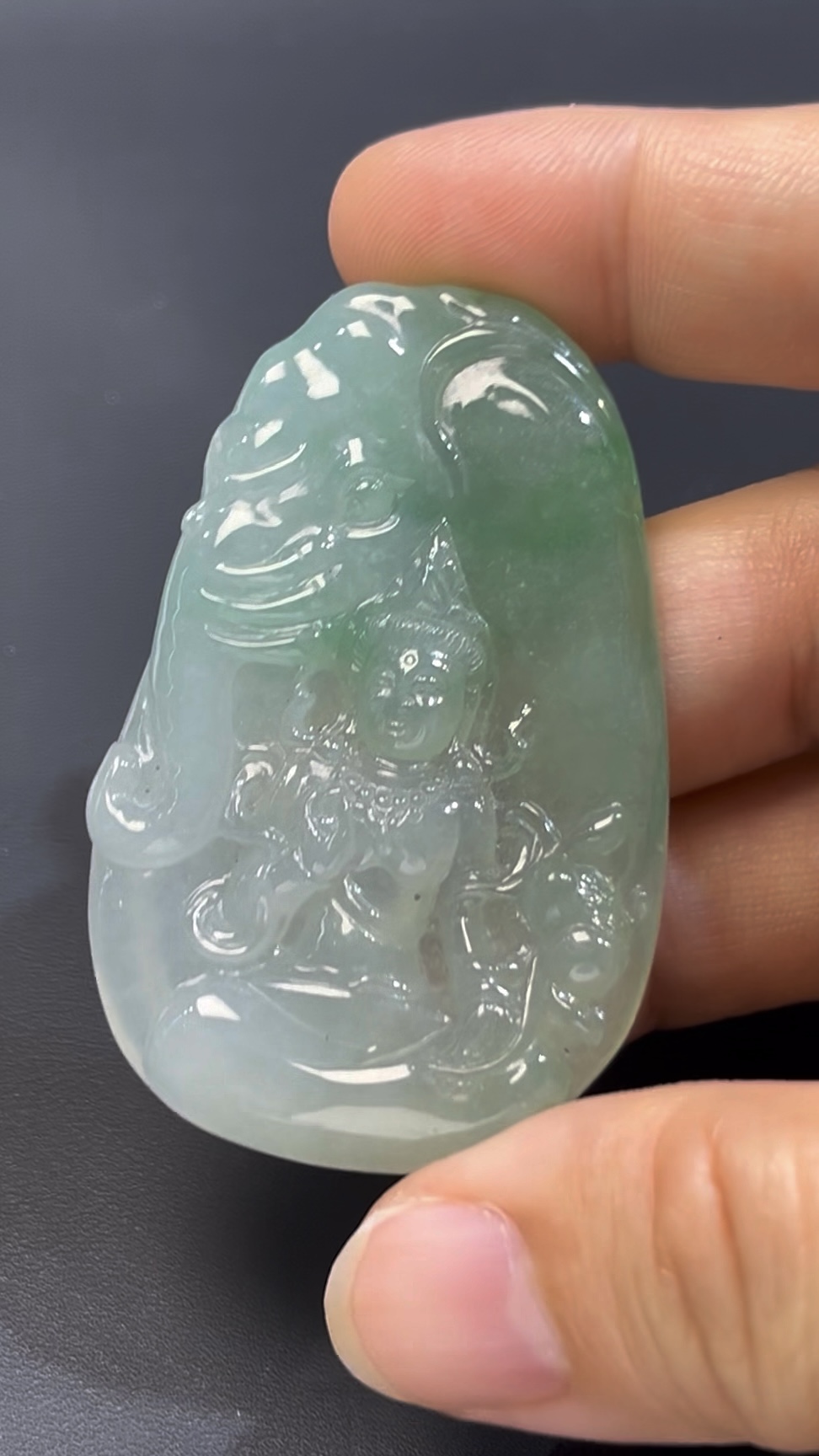 翡翠普賢菩薩 #509|天然翡翠 × 六牙白象 × 智慧與行願的玉器佛像推薦 3 翡翠普賢菩薩 #509|天然翡翠 × 六牙白象 × 智慧與行願的玉器佛像推薦 - Image 3