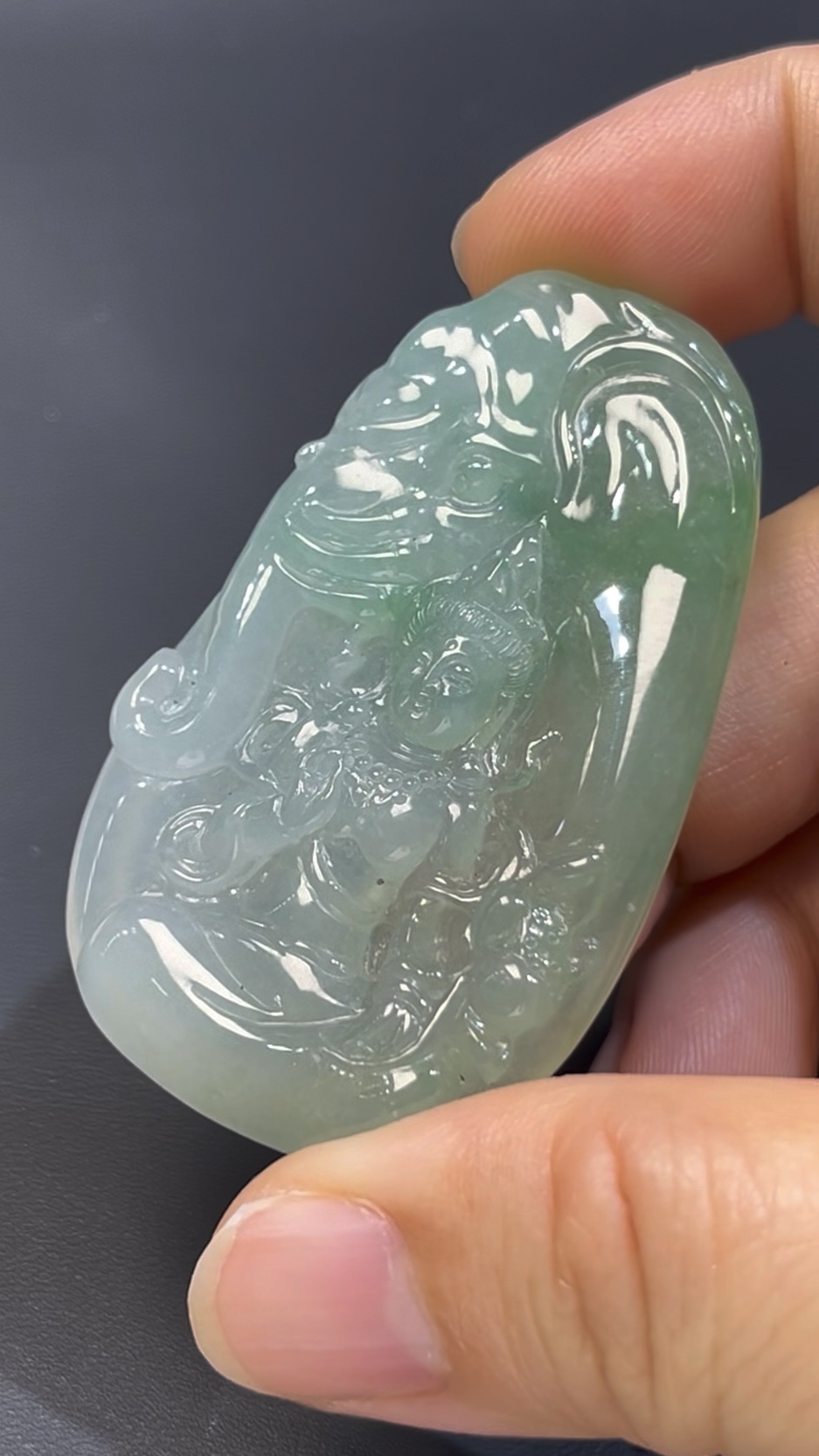 翡翠普賢菩薩 #509|天然翡翠 × 六牙白象 × 智慧與行願的玉器佛像推薦 4 翡翠普賢菩薩 #509|天然翡翠 × 六牙白象 × 智慧與行願的玉器佛像推薦 - Image 4