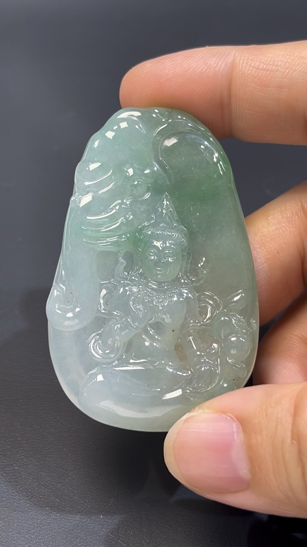 翡翠普賢菩薩 #509|天然翡翠 × 六牙白象 × 智慧與行願的玉器佛像推薦 6 翡翠普賢菩薩 #509|天然翡翠 × 六牙白象 × 智慧與行願的玉器佛像推薦 - Image 6