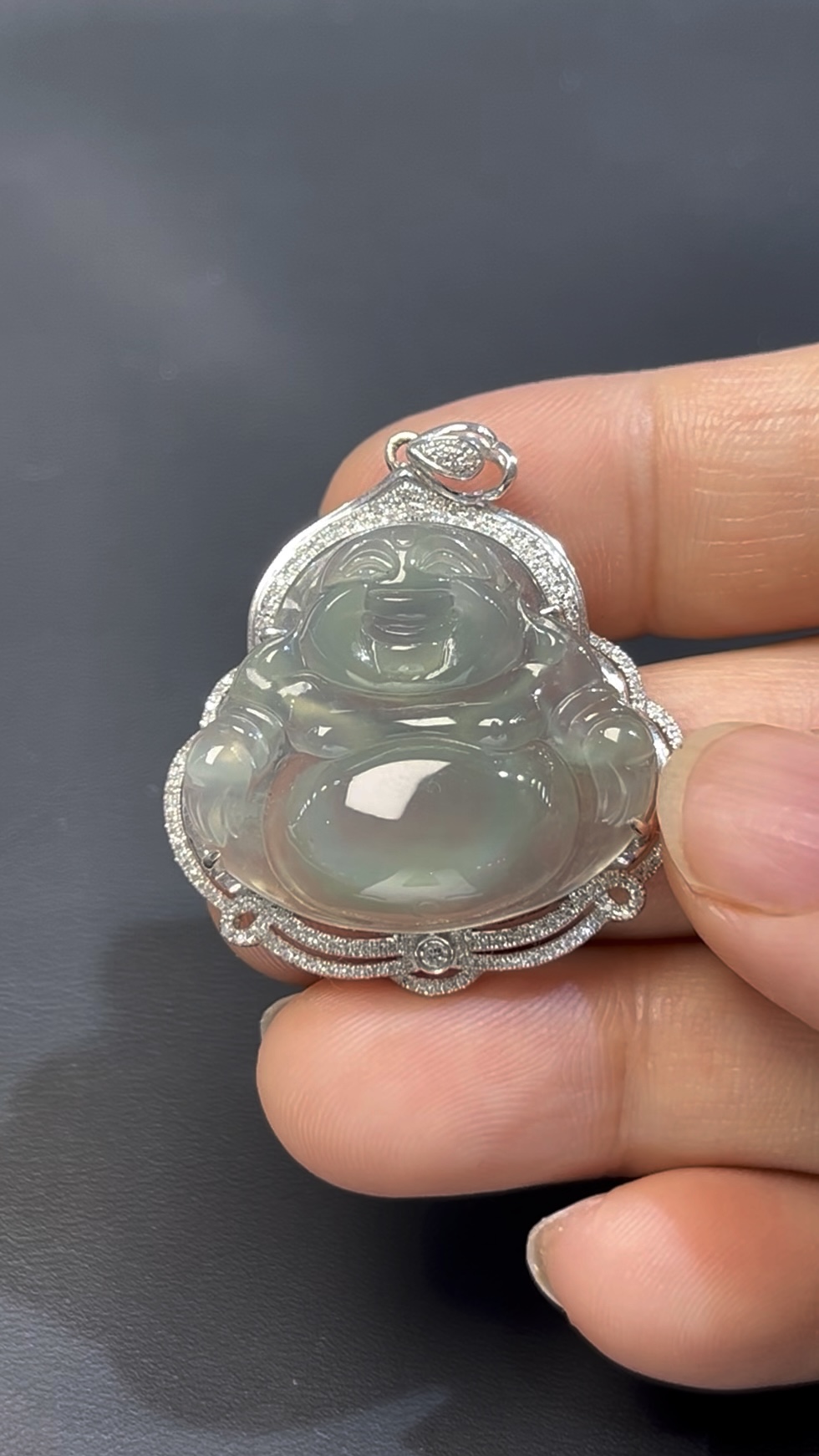 翡翠佛公|冰透玉質 × 鑽石鑲嵌 × 尊貴守護推薦 #513 2 翡翠佛公|冰透玉質 × 鑽石鑲嵌 × 尊貴守護推薦 #513 - Image 2