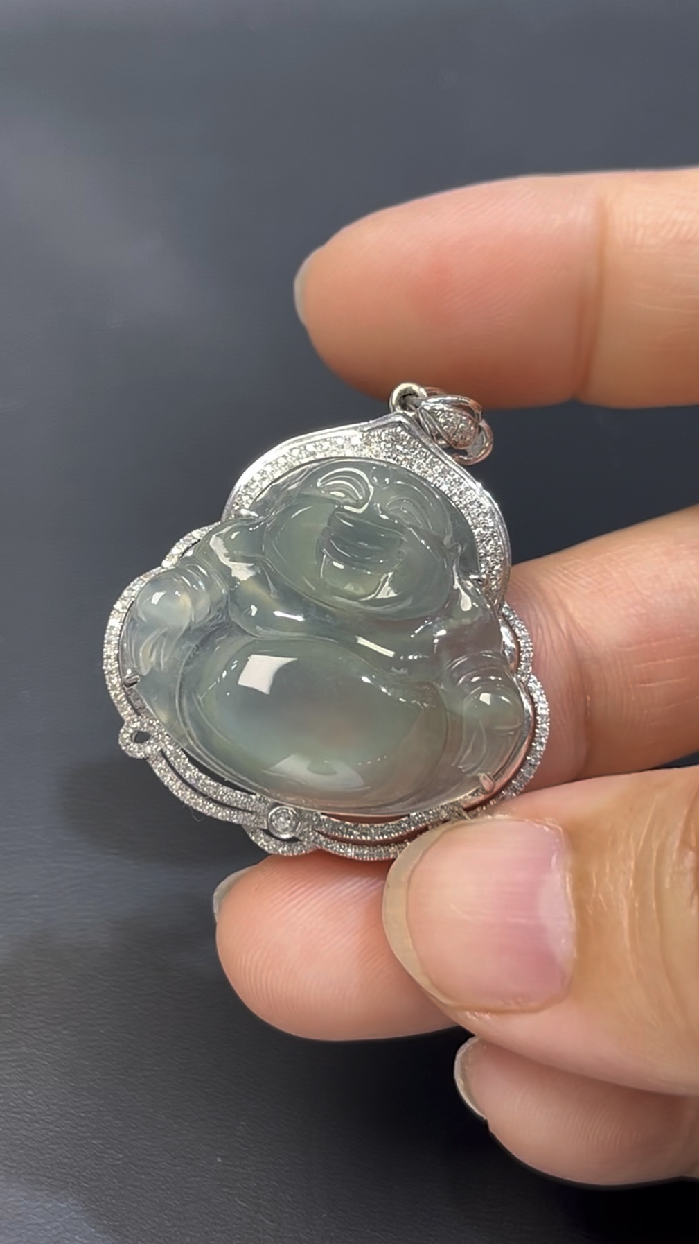 翡翠佛公|冰透玉質 × 鑽石鑲嵌 × 尊貴守護推薦 #513 4 翡翠佛公|冰透玉質 × 鑽石鑲嵌 × 尊貴守護推薦 #513 - Image 4
