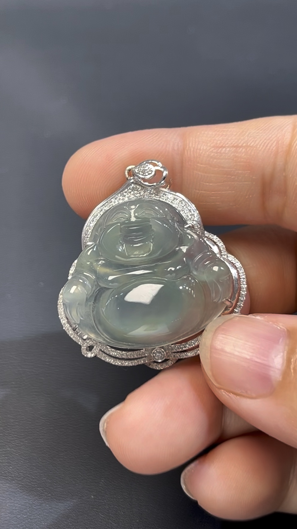 翡翠佛公|冰透玉質 × 鑽石鑲嵌 × 尊貴守護推薦 #513 6 翡翠佛公|冰透玉質 × 鑽石鑲嵌 × 尊貴守護推薦 #513 - Image 6