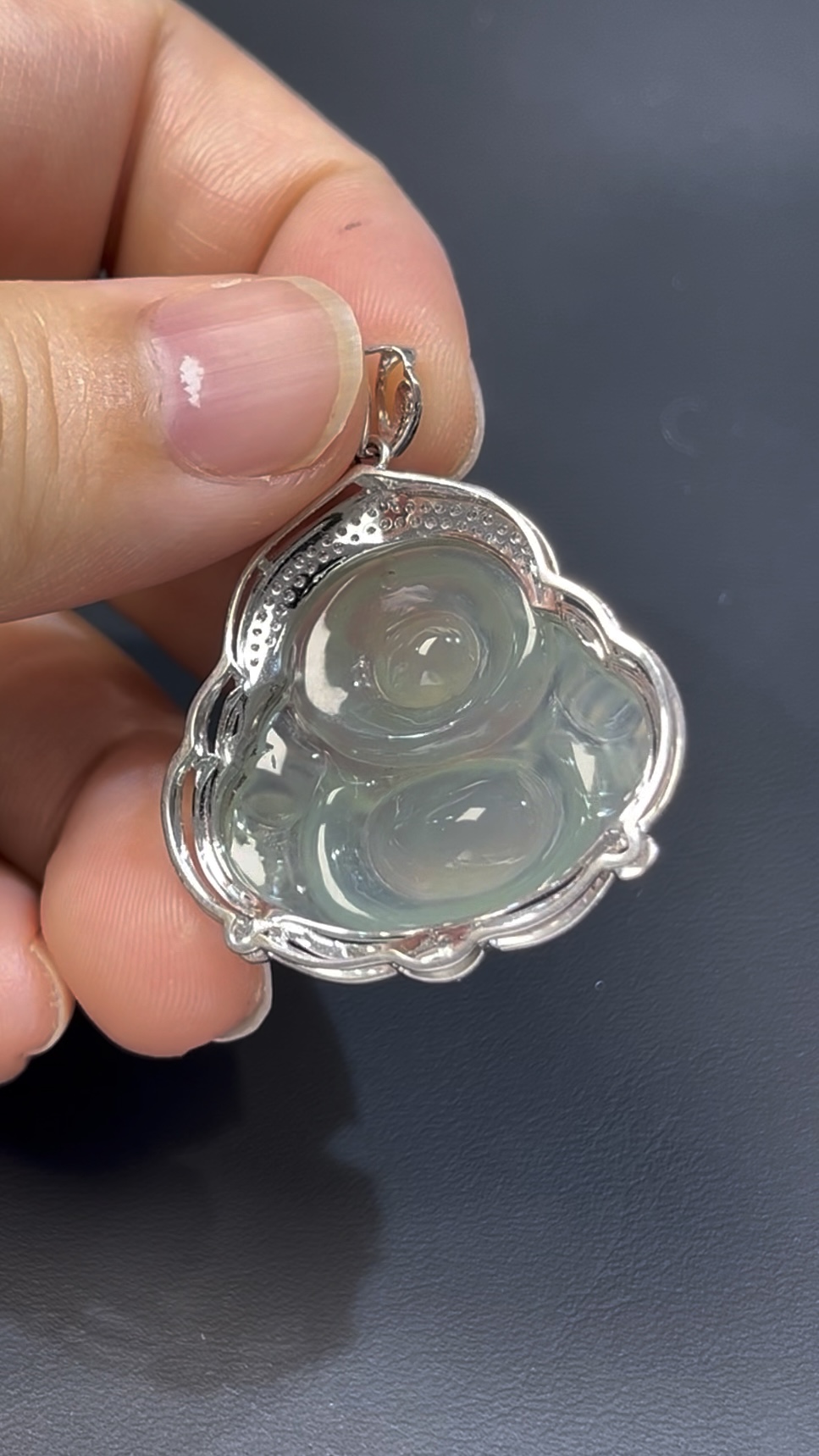 翡翠佛公|冰透玉質 × 鑽石鑲嵌 × 尊貴守護推薦 #513 9 翡翠佛公|冰透玉質 × 鑽石鑲嵌 × 尊貴守護推薦 #513 - Image 9