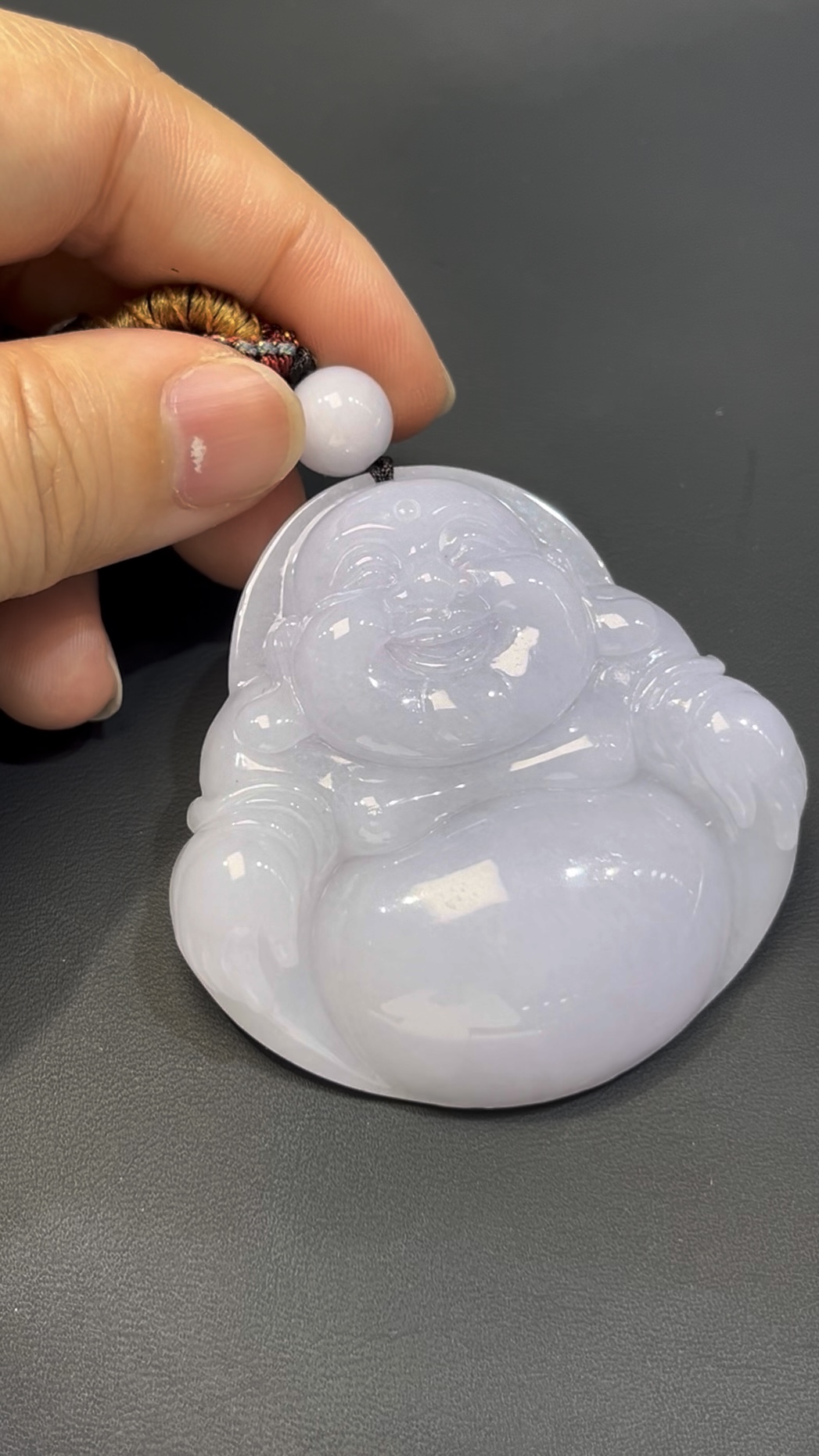 翡翠彌勒佛|大型淺紫翡翠玉雕 × 靈性守護 × 編號#522玉器精品推薦 2 翡翠彌勒佛|大型淺紫翡翠玉雕 × 靈性守護 × 編號#522玉器精品推薦 - Image 2