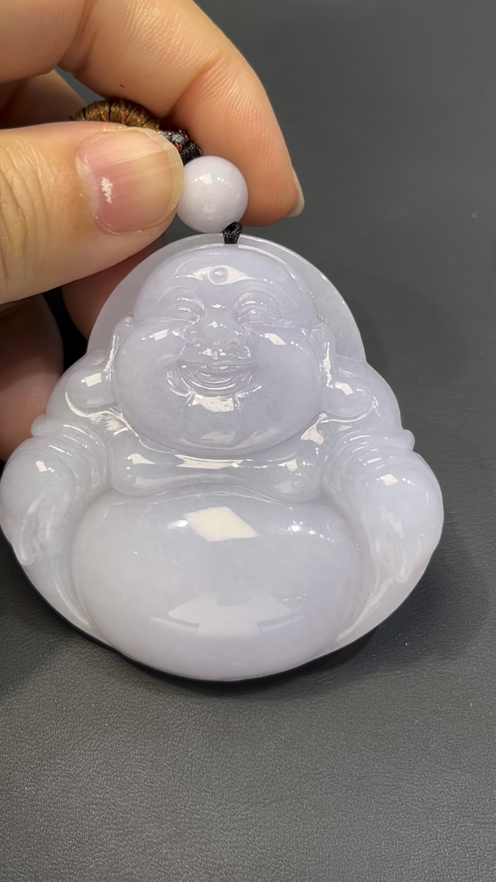 翡翠彌勒佛|大型淺紫翡翠玉雕 × 靈性守護 × 編號#522玉器精品推薦 3 翡翠彌勒佛|大型淺紫翡翠玉雕 × 靈性守護 × 編號#522玉器精品推薦 - Image 3