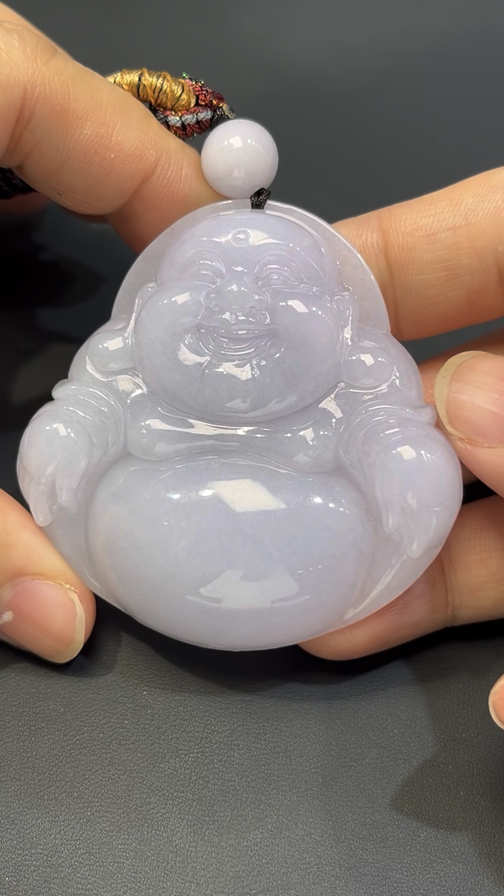 翡翠彌勒佛|大型淺紫翡翠玉雕 × 靈性守護 × 編號#522玉器精品推薦 8 翡翠彌勒佛|大型淺紫翡翠玉雕 × 靈性守護 × 編號#522玉器精品推薦 - Image 8