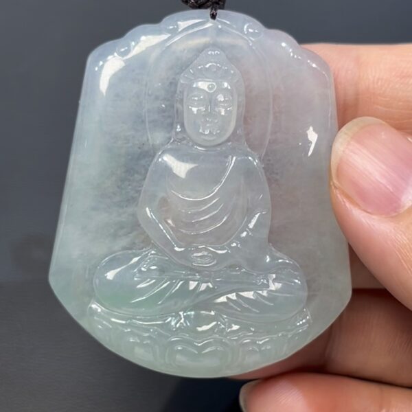 翡翠大日如來｜佛祖端莊 × 靈性莊嚴 × 編號#524天然玉器推薦