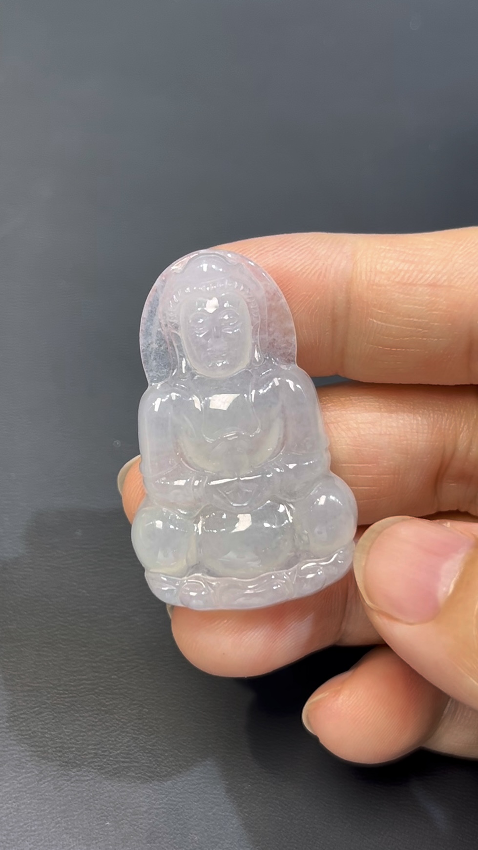 白色翡翠觀音|編號#528 傳統坐姿款 × 玉質純淨 × 靜心守護之選 7 白色翡翠觀音|編號#528 傳統坐姿款 × 玉質純淨 × 靜心守護之選 - Image 7