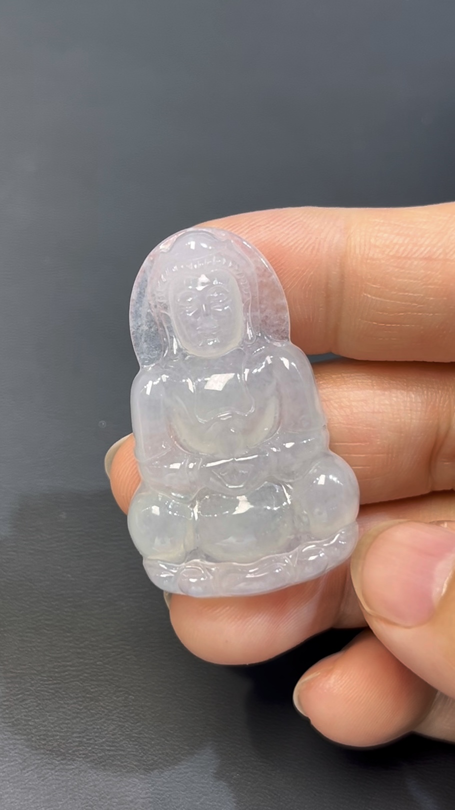 白色翡翠觀音|編號#528 傳統坐姿款 × 玉質純淨 × 靜心守護之選 8 白色翡翠觀音|編號#528 傳統坐姿款 × 玉質純淨 × 靜心守護之選 - Image 8