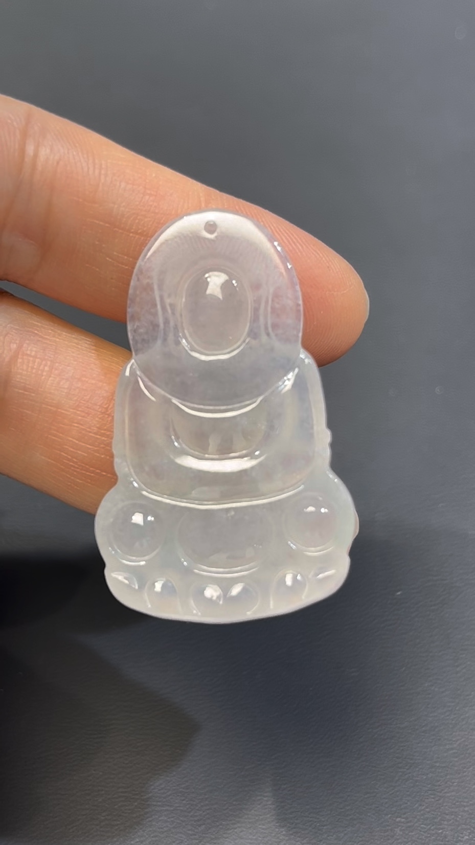 白色翡翠觀音|編號#528 傳統坐姿款 × 玉質純淨 × 靜心守護之選 10 白色翡翠觀音|編號#528 傳統坐姿款 × 玉質純淨 × 靜心守護之選 - Image 10