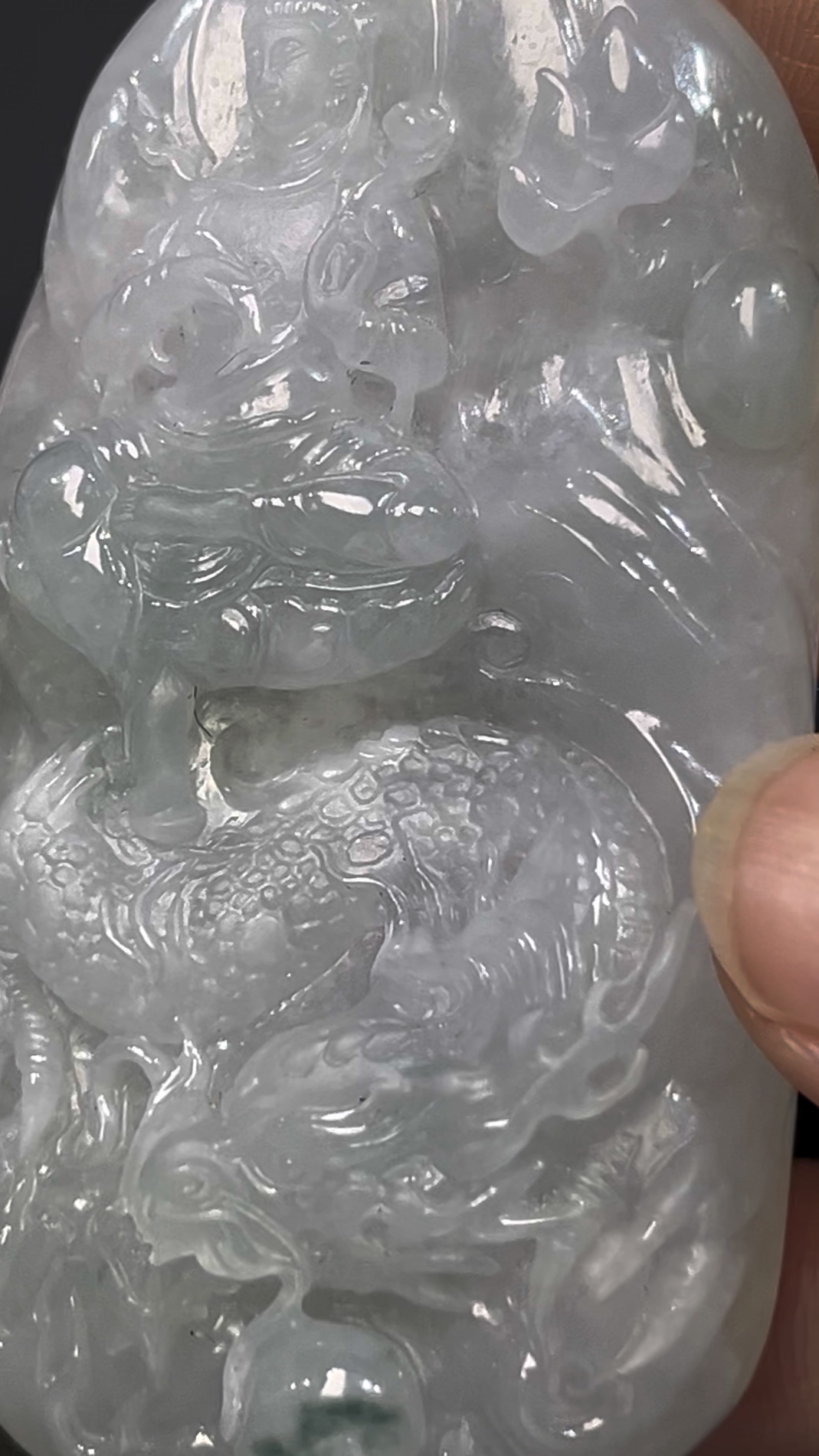 翡翠觀音騎龍|編號#530 立體雕刻 × 龍騰護法 × 靈性玉器 × 翡翠精品推薦 11 翡翠觀音騎龍|編號#530 立體雕刻 × 龍騰護法 × 靈性玉器 × 翡翠精品推薦 - Image 11