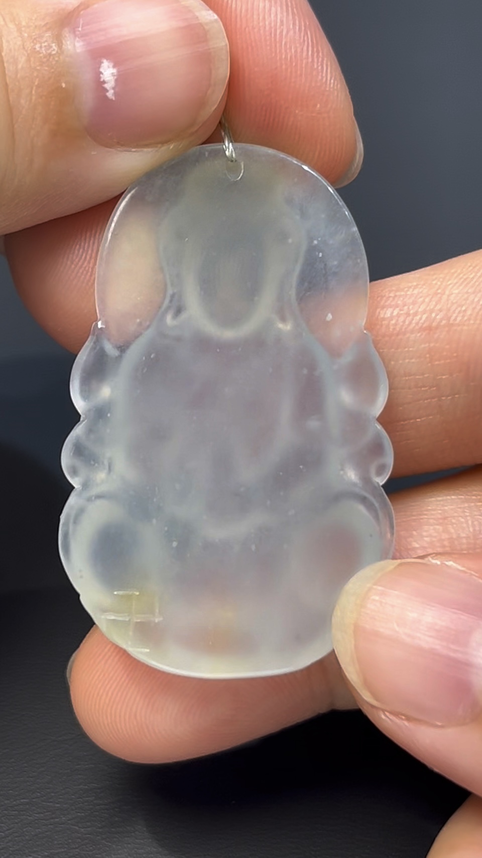 冰透翡翠觀音 · 靈性玉雕 · 編號#549 6 冰透翡翠觀音 · 靈性玉雕 · 編號#549 - Image 6