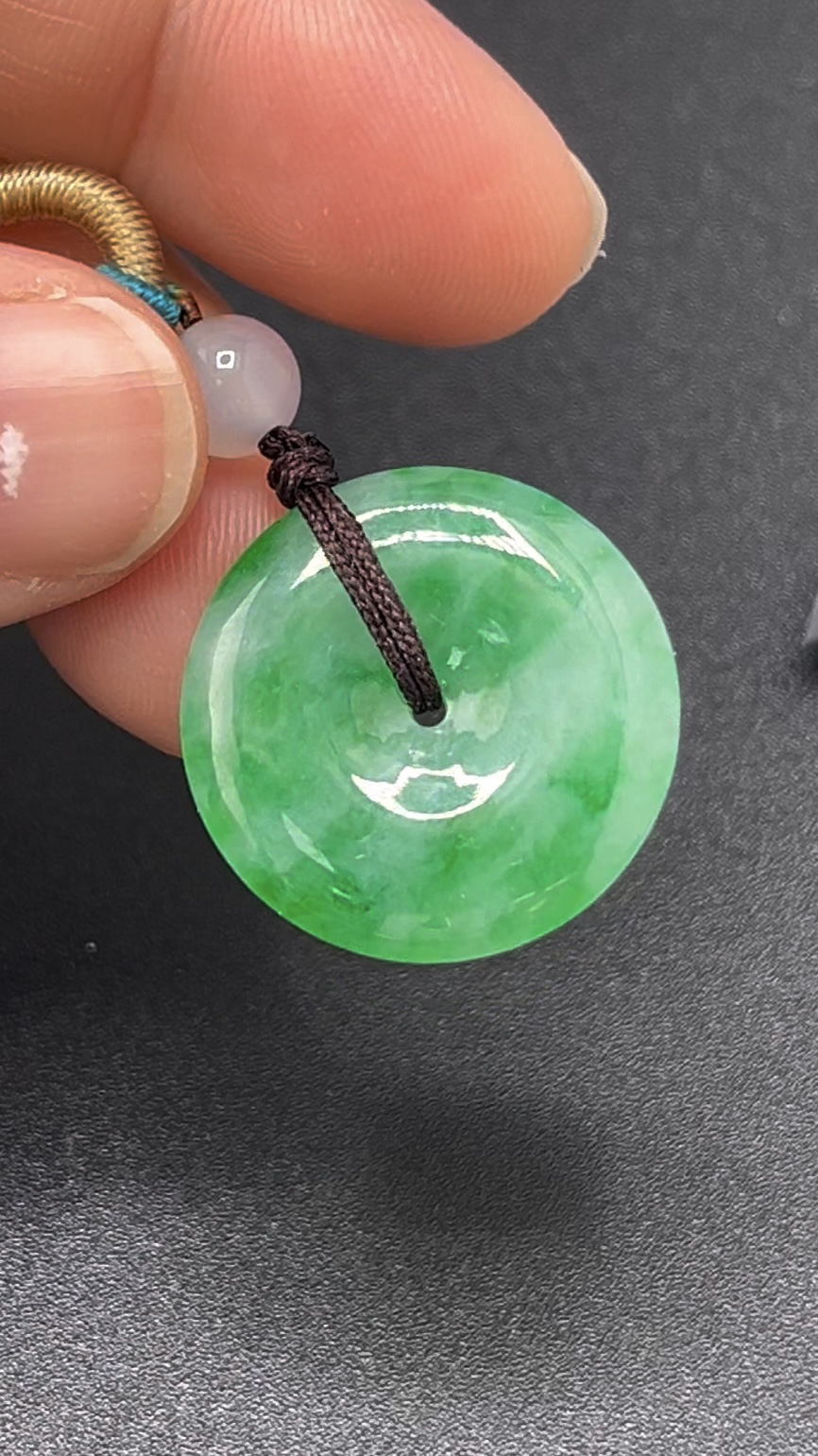 種質佳翡翠平安扣|天然綠色圓形玉飾 編號#612 吉祥守護 3 種質佳翡翠平安扣|天然綠色圓形玉飾 編號#612 吉祥守護 - Image 3