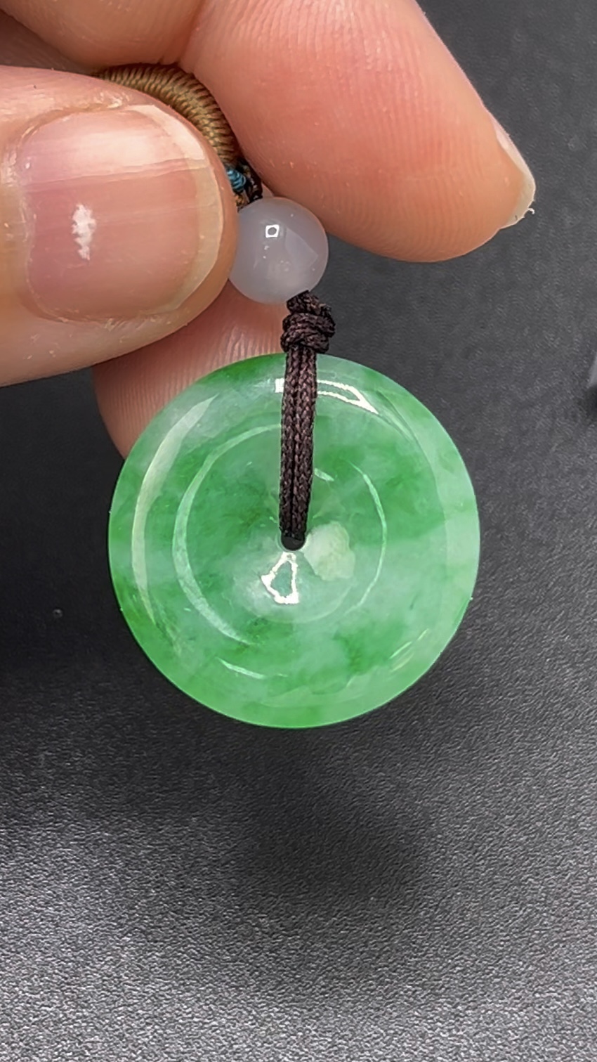 種質佳翡翠平安扣|天然綠色圓形玉飾 編號#612 吉祥守護 5 種質佳翡翠平安扣|天然綠色圓形玉飾 編號#612 吉祥守護 - Image 5
