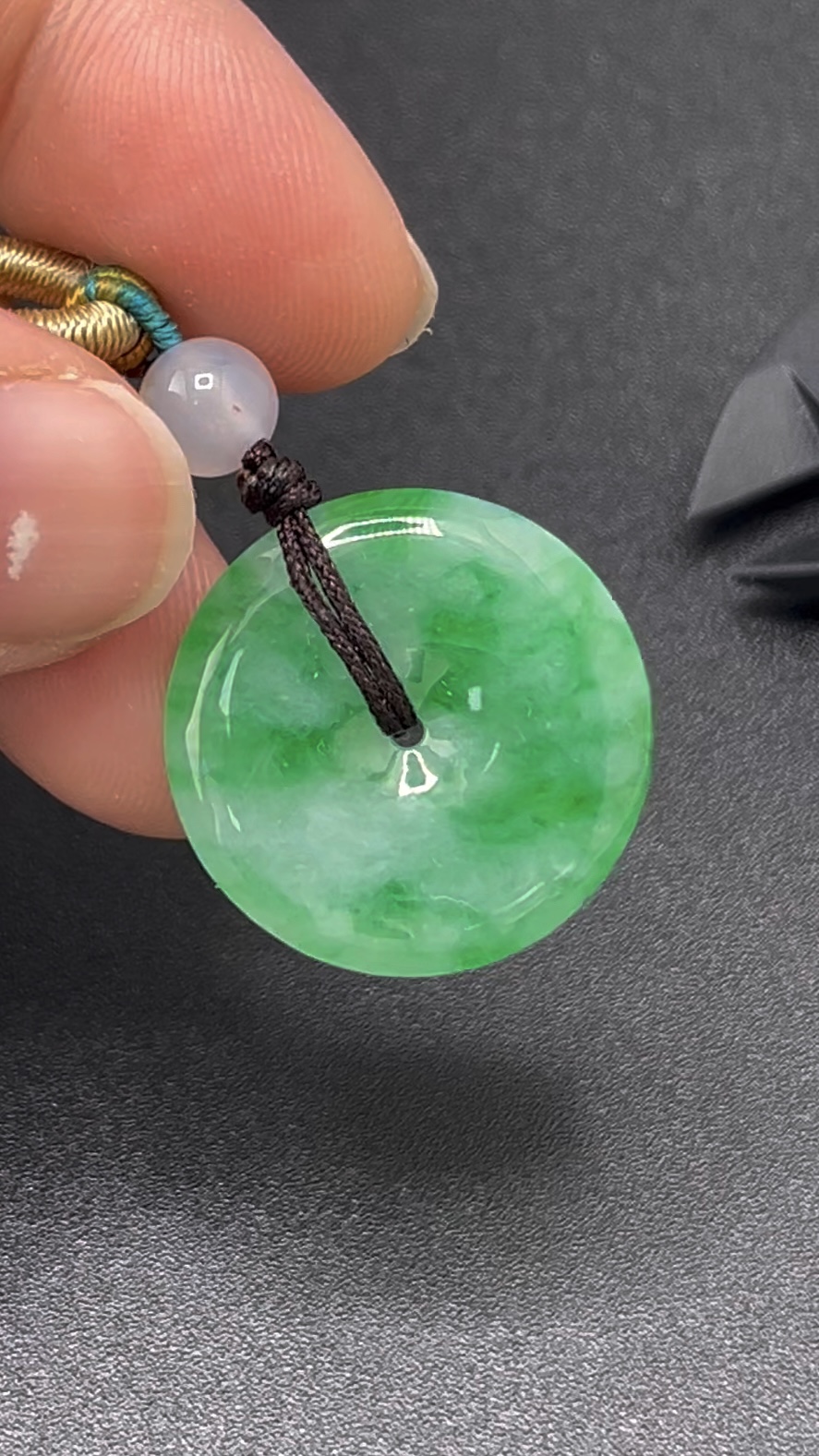 種質佳翡翠平安扣|天然綠色圓形玉飾 編號#612 吉祥守護 7 種質佳翡翠平安扣|天然綠色圓形玉飾 編號#612 吉祥守護 - Image 7