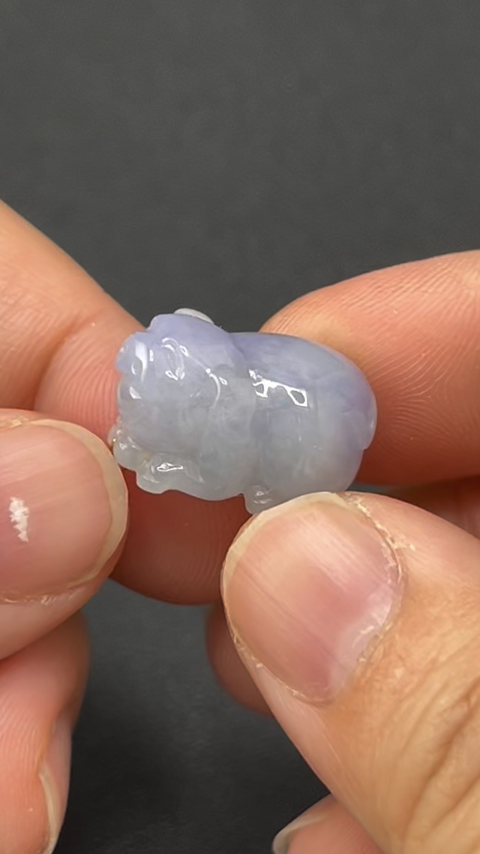 天然紫翡翠福豬玉雕 編號#616 紫羅蘭色系 富足好運 吉祥精品 2 天然紫翡翠福豬玉雕 編號#616 紫羅蘭色系 富足好運 吉祥精品 - Image 2