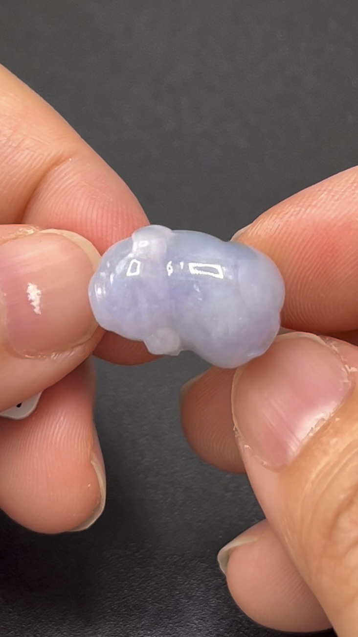 天然紫翡翠福豬玉雕 編號#616 紫羅蘭色系 富足好運 吉祥精品 3 天然紫翡翠福豬玉雕 編號#616 紫羅蘭色系 富足好運 吉祥精品 - Image 3