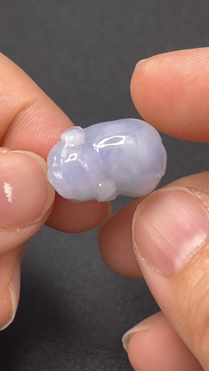 天然紫翡翠福豬玉雕 編號#616 紫羅蘭色系 富足好運 吉祥精品 4 天然紫翡翠福豬玉雕 編號#616 紫羅蘭色系 富足好運 吉祥精品 - Image 4