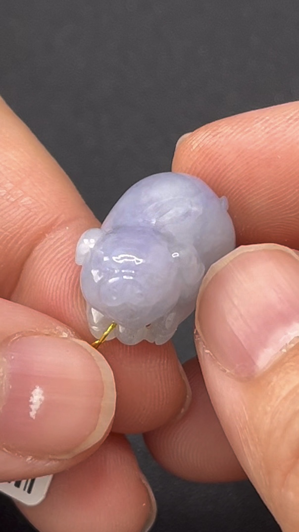 天然紫翡翠福豬玉雕 編號#616 紫羅蘭色系 富足好運 吉祥精品 6 天然紫翡翠福豬玉雕 編號#616 紫羅蘭色系 富足好運 吉祥精品 - Image 6
