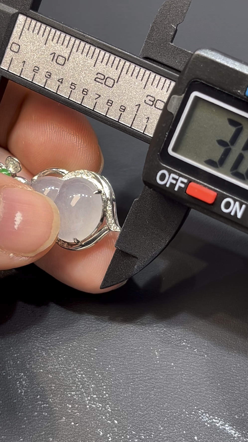 翡翠葫蘆造型|白金鑲嵌設計|吉祥開運精品 編號#626 7 翡翠葫蘆造型|白金鑲嵌設計|吉祥開運精品 編號#626 - Image 7