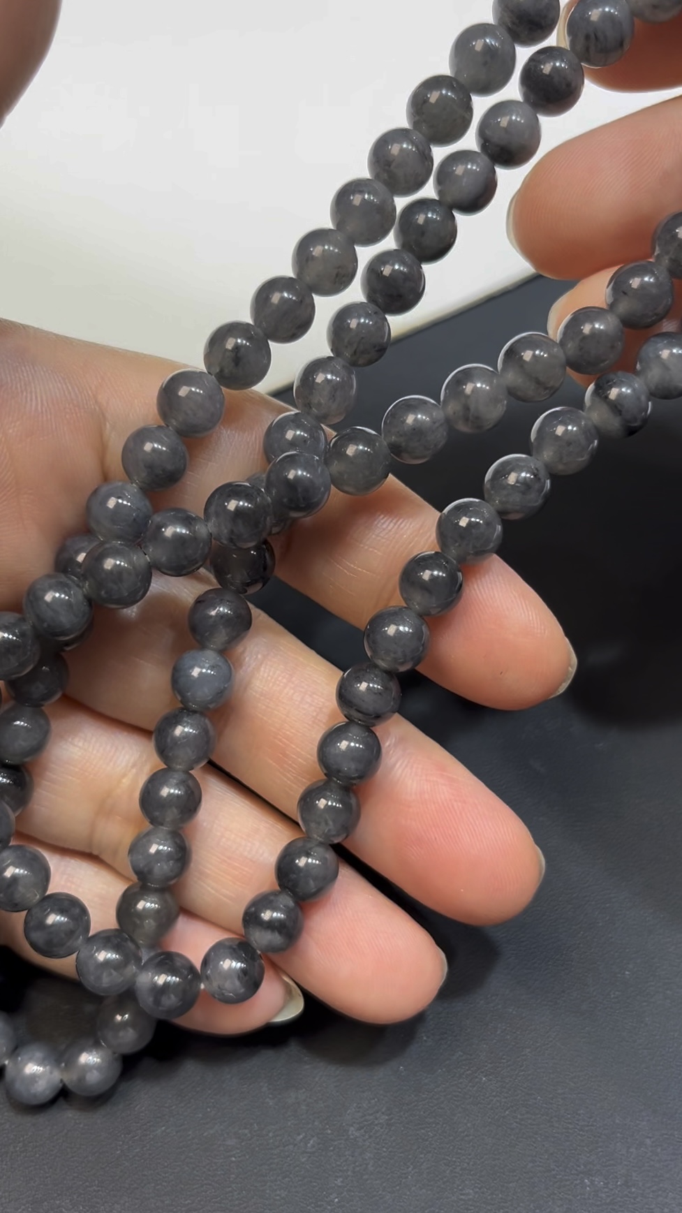 天然烏雞種翡翠項鏈 編號#649|圓珠造型|低調高雅|開運精品推薦 3 天然烏雞種翡翠項鏈 編號#649|圓珠造型|低調高雅|開運精品推薦 - Image 3