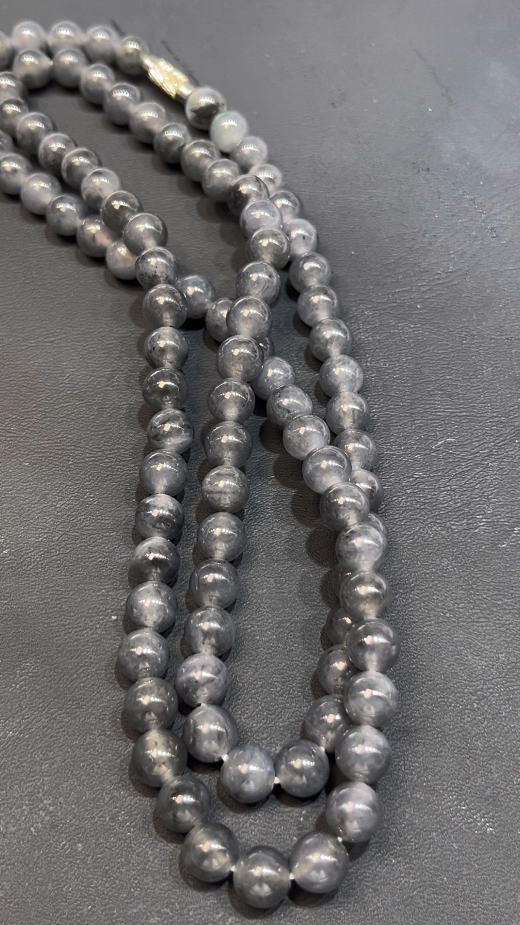 天然烏雞種翡翠項鏈 編號#649|圓珠造型|低調高雅|開運精品推薦 6 天然烏雞種翡翠項鏈 編號#649|圓珠造型|低調高雅|開運精品推薦 - Image 6