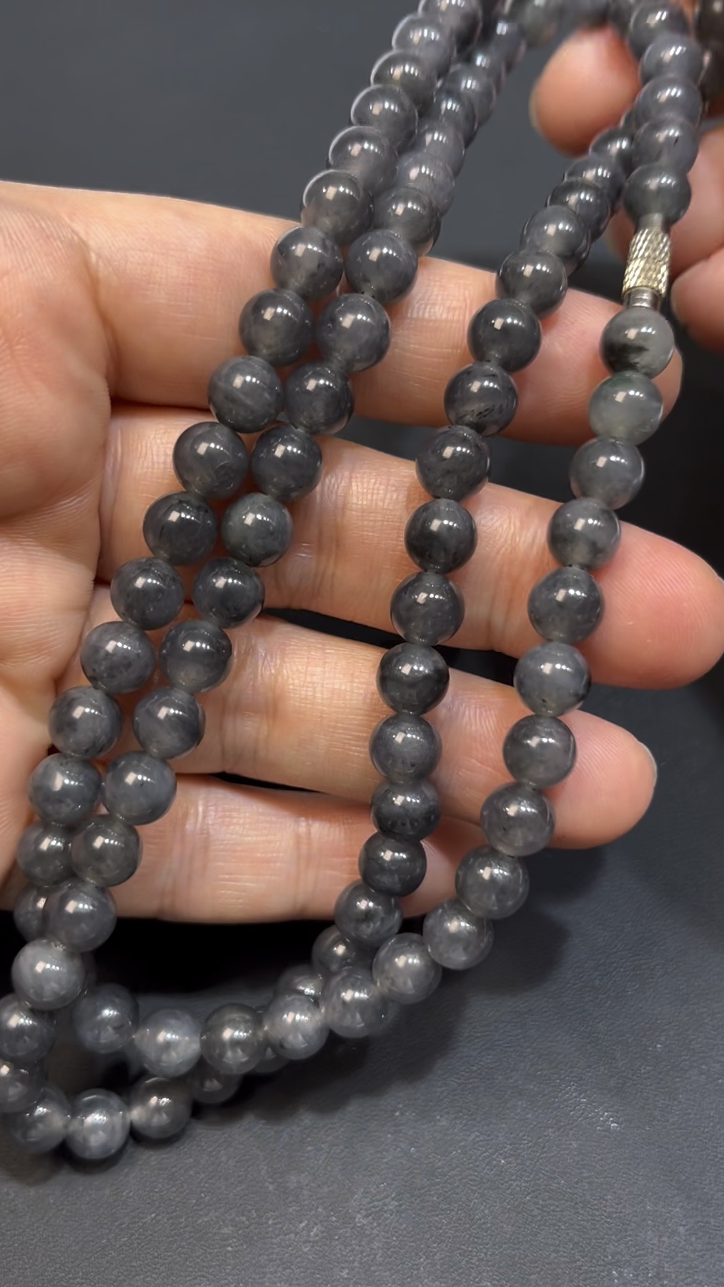 天然烏雞種翡翠項鏈 編號#649|圓珠造型|低調高雅|開運精品推薦 4 天然烏雞種翡翠項鏈 編號#649|圓珠造型|低調高雅|開運精品推薦 - Image 4