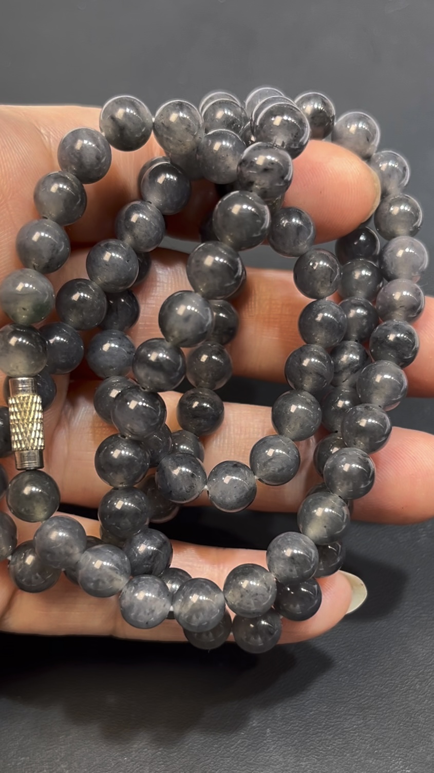 天然烏雞種翡翠項鏈 編號#649|圓珠造型|低調高雅|開運精品推薦 5 天然烏雞種翡翠項鏈 編號#649|圓珠造型|低調高雅|開運精品推薦 - Image 5