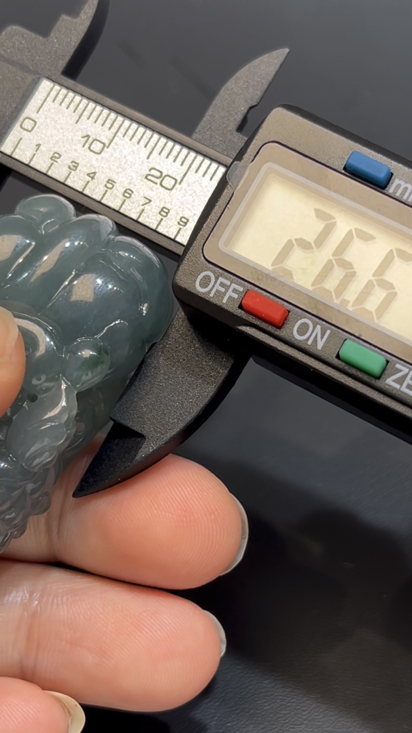 翡翠貔貅吊墜 編號#657|立體雕刻|淺藍至灰藍漸層|招財守護 收藏首選 9 翡翠貔貅吊墜 編號#657|立體雕刻|淺藍至灰藍漸層|招財守護 收藏首選 - Image 9