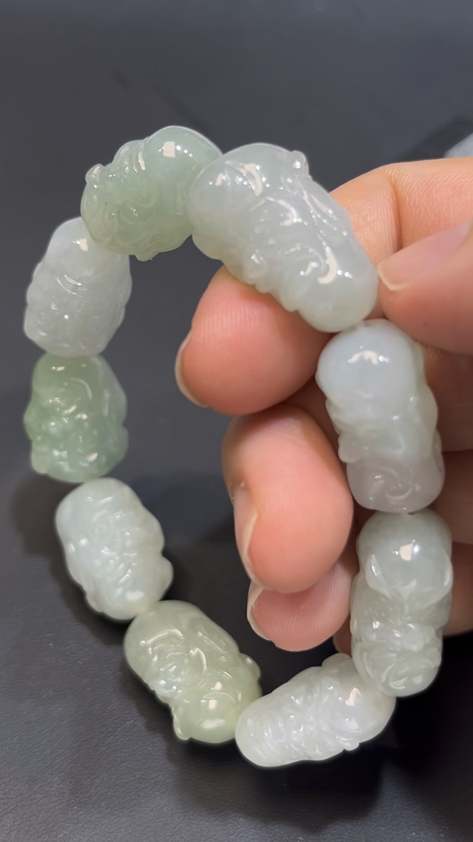 翡翠佛頭手串 編號#658|立體雕刻造型|天然玉料|守護寓意 收藏首選 6 翡翠佛頭手串 編號#658|立體雕刻造型|天然玉料|守護寓意 收藏首選 - Image 6