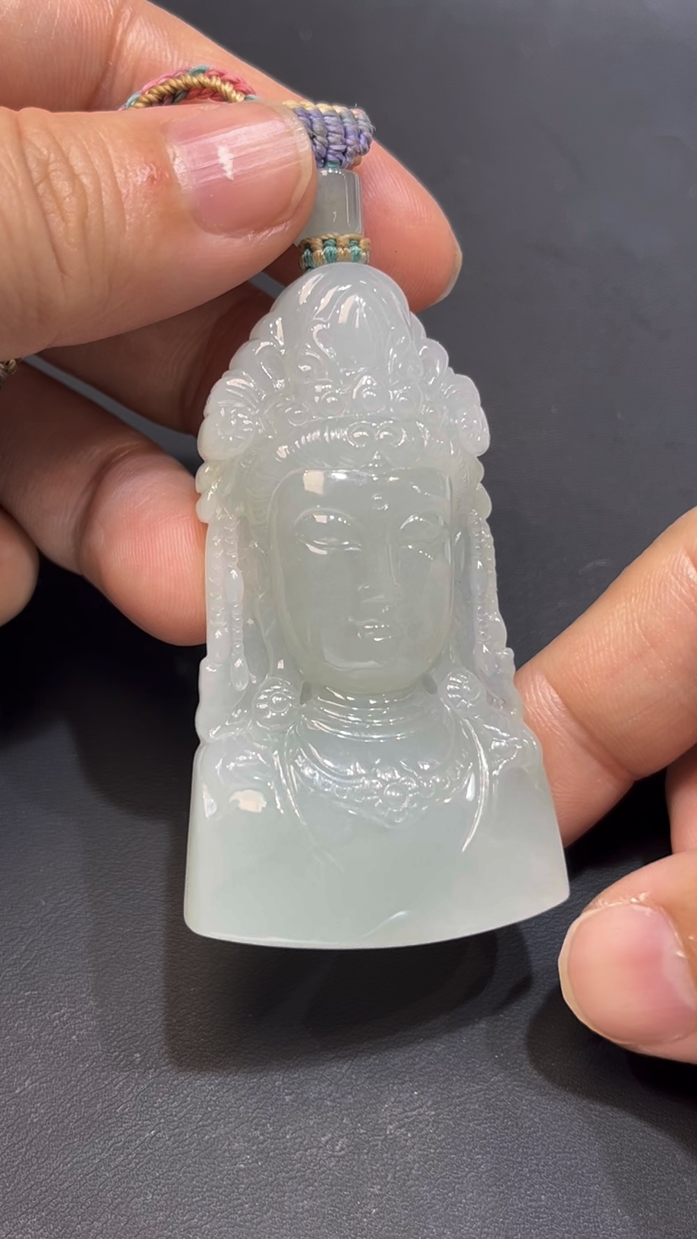 翡翠觀音頭像吊墜 編號#659|精雕細琢 線條到位|天然玉料 慈悲守護 收藏首選 4 翡翠觀音頭像吊墜 編號#659|精雕細琢 線條到位|天然玉料 慈悲守護 收藏首選 - Image 4