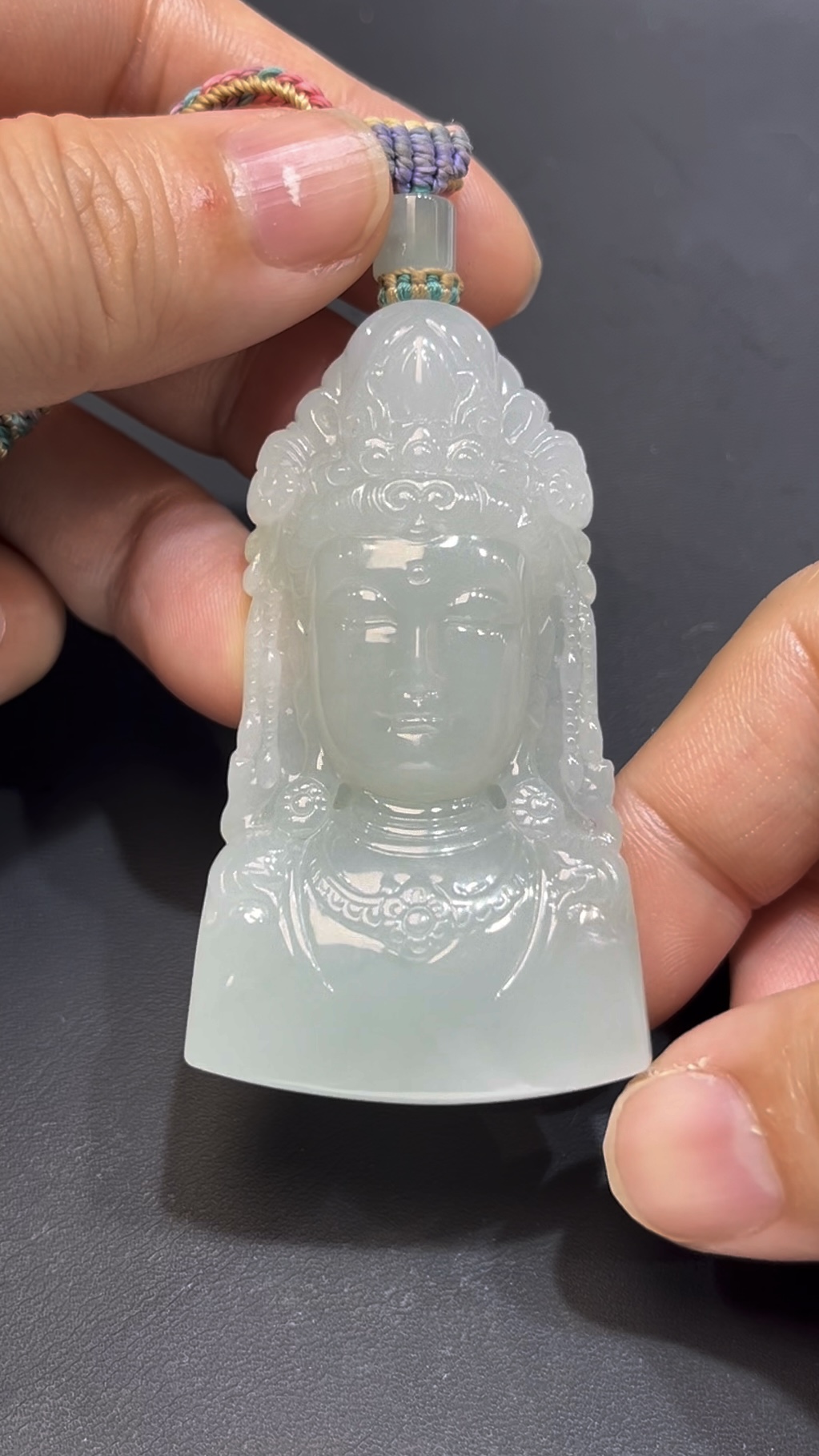 翡翠觀音頭像吊墜 編號#659|精雕細琢 線條到位|天然玉料 慈悲守護 收藏首選 1 翡翠觀音頭像吊墜 編號#659|精雕細琢 線條到位|天然玉料 慈悲守護 收藏首選