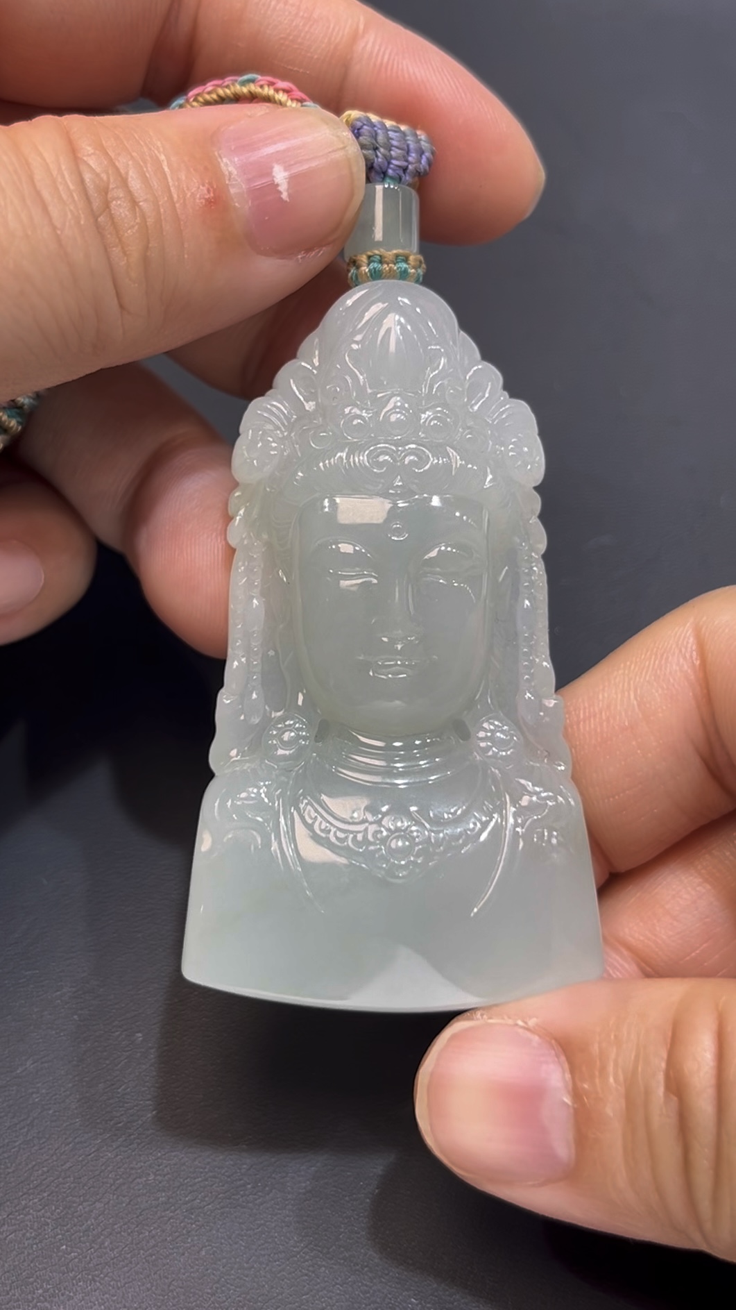 翡翠觀音頭像吊墜 編號#659|精雕細琢 線條到位|天然玉料 慈悲守護 收藏首選 5 翡翠觀音頭像吊墜 編號#659|精雕細琢 線條到位|天然玉料 慈悲守護 收藏首選 - Image 5