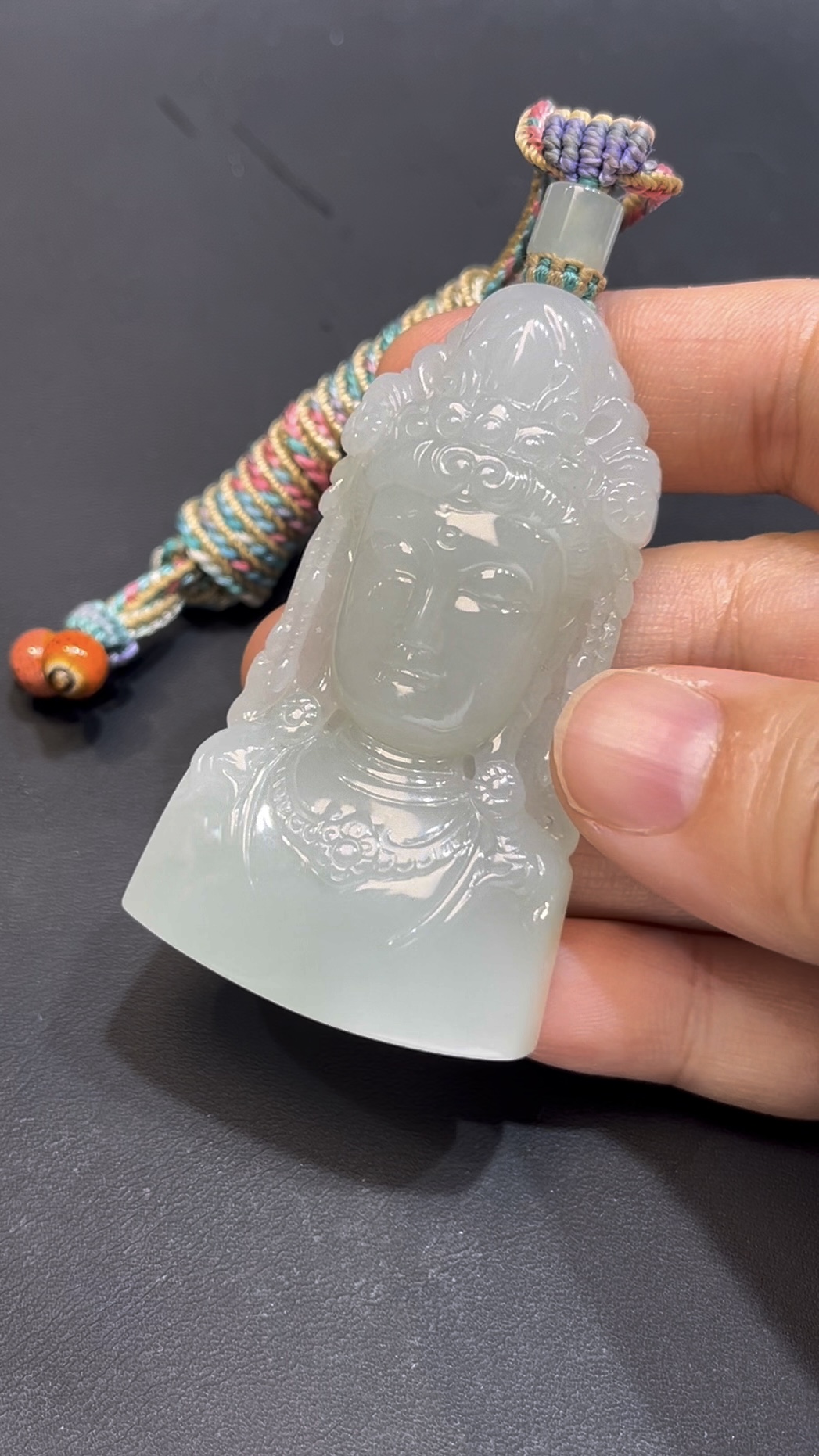 翡翠觀音頭像吊墜 編號#659|精雕細琢 線條到位|天然玉料 慈悲守護 收藏首選 6 翡翠觀音頭像吊墜 編號#659|精雕細琢 線條到位|天然玉料 慈悲守護 收藏首選 - Image 6