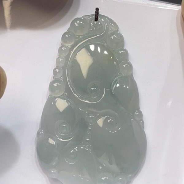 翡翠如意吊墜｜大件好水頭 × 工藝線條優美 × 性價比之選｜吉祥翡翠推薦 #725