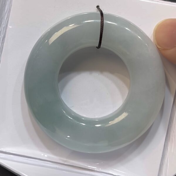 翡翠平安環吊墜｜淺紫色玉料 × 大件厚實 × 男士佩戴首選｜性價比翡翠推薦 #729