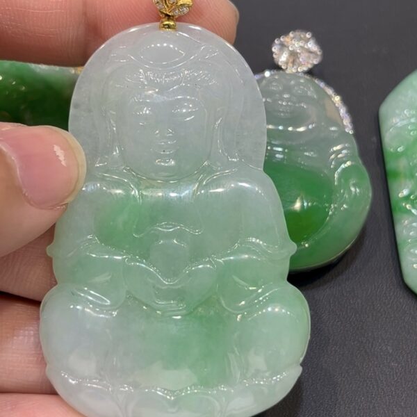 翡翠觀音吊墜|老坑玉料 × 官印造型 × 男士守護 × 大器觀音 × 仕途寓意精品|翡翠推薦 #779